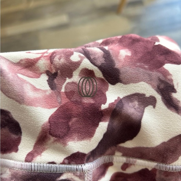 Balance athletics pink floral white high rise exercise leggings - Picture 5 of 6